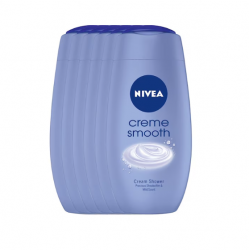 Nivea Creme Smooth, gel de dus hidratant, 6x250 ml