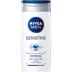 Nivea Men Sensitive, gel de dus hidratant barbati, 500 ml