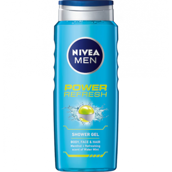 Nivea Men Power Refresh, gel de dus barbati, 500 ml