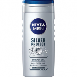 Nivea Men Silver Protect, gel de dus barbati, 500 ml