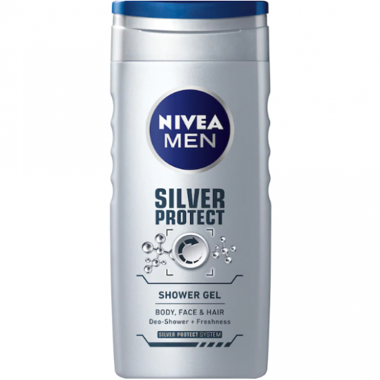 Nivea Men Silver Protect, gel de dus barbati, 500 ml