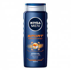 Nivea Men Sport, gel de dus 3in1 pentru barbati, 500 ml
