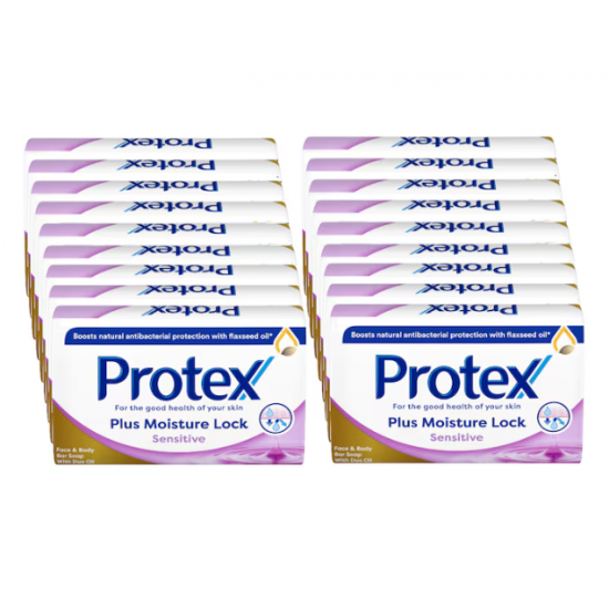 Protex Sensitive, sapun antibacterian pentru piele sensibila, 18 x 90 gr