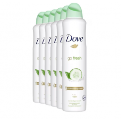 Dove Go Fresh Cucumber & Green Tea, antiperspirant femei, 48h protectie, 6 x 250 ml