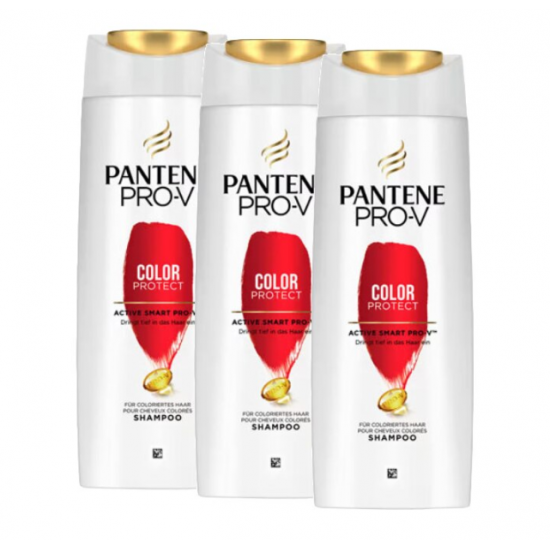 Pantene PRO-V Color Protect, sampon pentru par vopsit,  3 x 500 ml