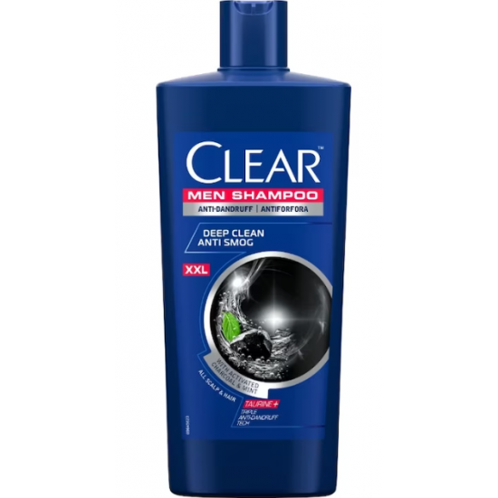 Clear Men Deap Clean, sampon  barbati cu carbune activ si menta, 610 ml