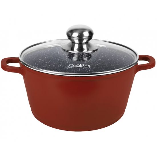 Cooking by Heinner Calabria, oala cu capac din aluminiu, 30X13.5 cm, 8 L