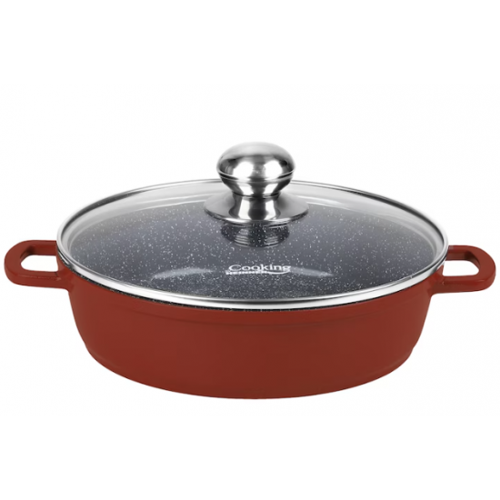 Cooking by Heinner Calabria, oala cu capac din aluminiu, 24X6.5 cm, 2.6 L