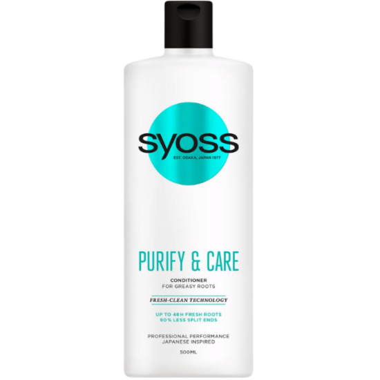 Syoss Purify & Care, balsam de par pentru par gras, 440 ml