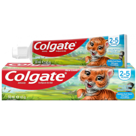 Colgate Kids Bubble Fuit, pasta de dinti copii 2-5 ani, 50 ml