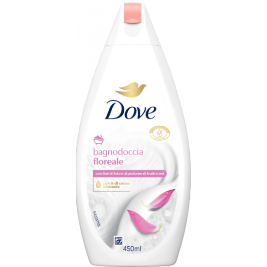 Dove Floral, gel de dus hidratant, 700 ml