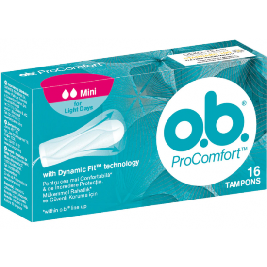 O.B. Pro Comfort Mini, tampoane interne, 16 buc/pachet