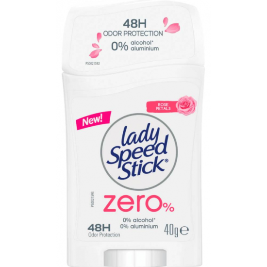 Lady Speed Stick ZERO %, antiperspirant solid femei, 40 gr