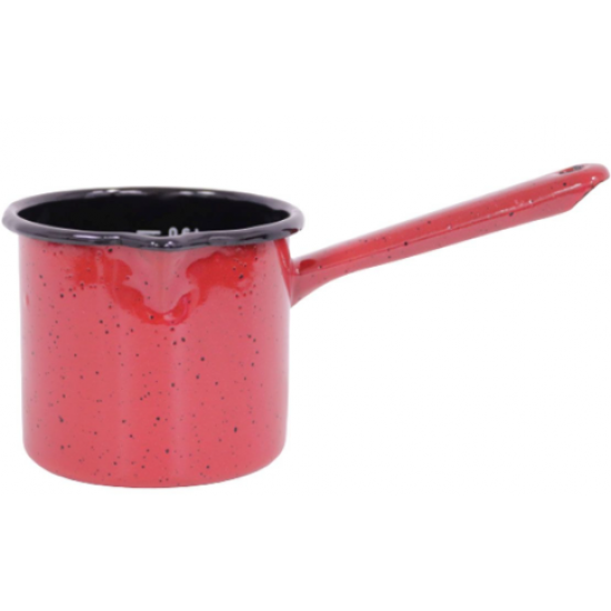 Hiperdino, ibric emailat gradat cu coada, diametru 10 cm, 600 ml