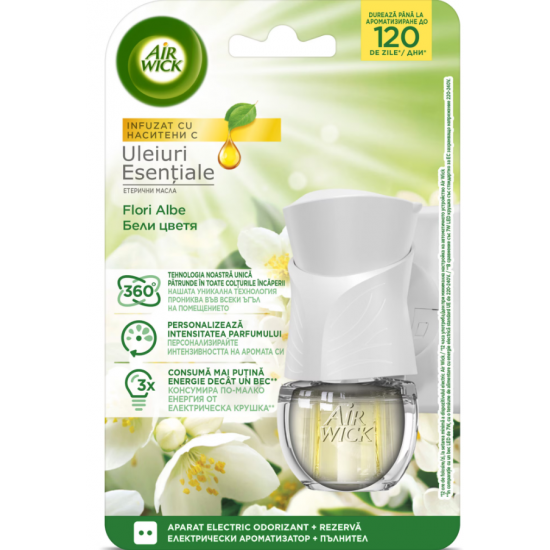 Airwick Frezie & Iasomie, odorizant camera electric, 19 ml