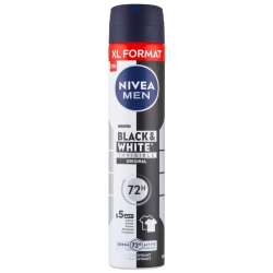 Nivea Men Black&White Invisible Original, deodorant spray barbati, 200 ml