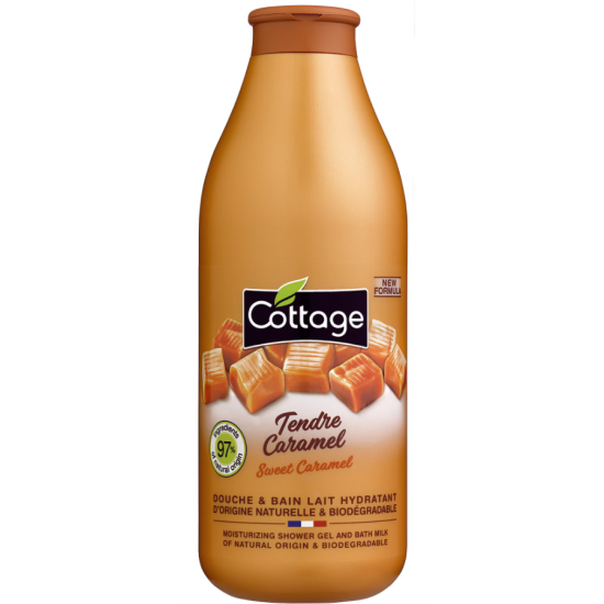 Cottage Sweet Caramel, gel de dus hidratant, 750 ml