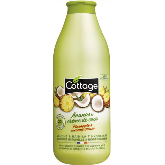 Cottage Ananas & Cocos, gel de dus hidratant, 750 ml	