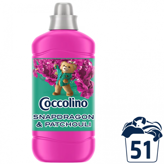Coccolino Snapdragon & Patchouli, balsam lichid rufe, 51 spalari, 1275 ml
