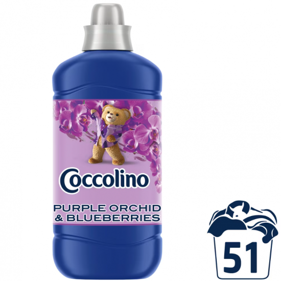 Coccolino Purple Orchid & Blueberries, balsam lichid rufe, 51 spalari, 1275 ml