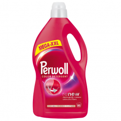 Perwoll Renew Color, detergent lichid rufe, 80 spalari, 4000 ml