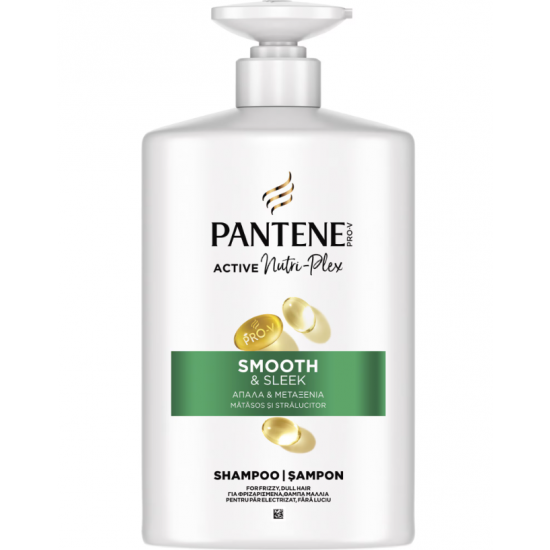 Pantene Pro-V Smooth & Sleek, sampon pentru par rebel, 800 ml