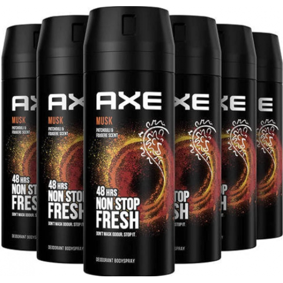 Axe Musk, deodorant spray barbati, 6 x 150 ml