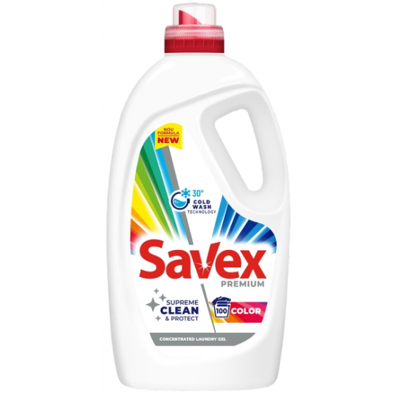 Savex Supreme Clean Color, detergent rufe lichid automat, 4.5 L, 100 spalari