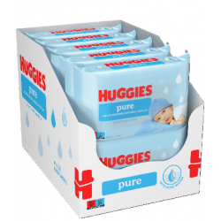 Huggies Pure, servetele umede, 10 pachete x 56, 560 buc