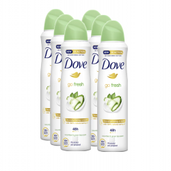 Dove Go Fresh Cucumber & Green Tea, antiperspirant femei, 48h protectie, 6 x 150 ml