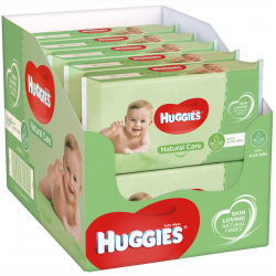 Huggies Natural Care cu aloe vera, servetele umede, 10 pachete x 56, 560 buc