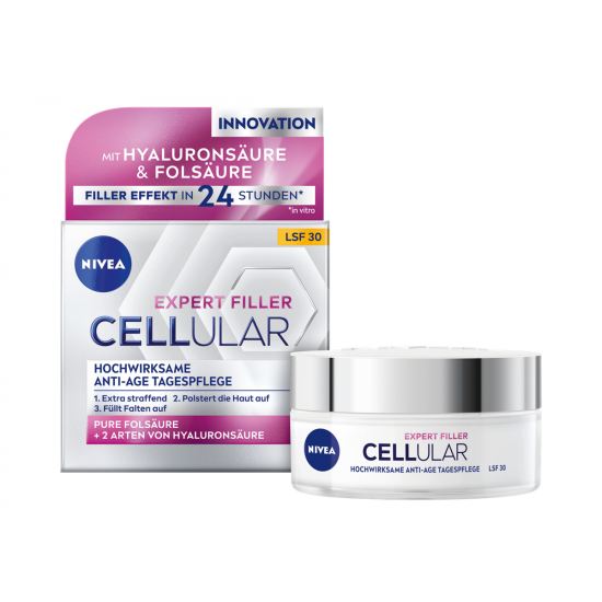 Nivea Cellular Expert Filler Anti Age SPF 30, crema de fata anti-rid de zi, 50 ml