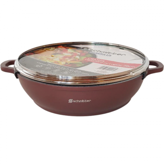 Schmitter, oala ceramica aluminiu turnat cu capac, 24 cm, 2.8 L