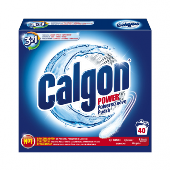 Calgon Power 3in1, pudra anticalcar, 40 spalari, 2 kg