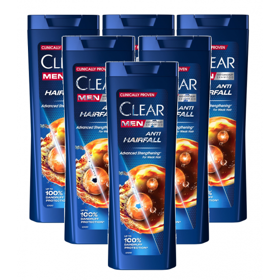 Sampon anti-cadere cu ginseng Clear Men, 6 x 360 ml