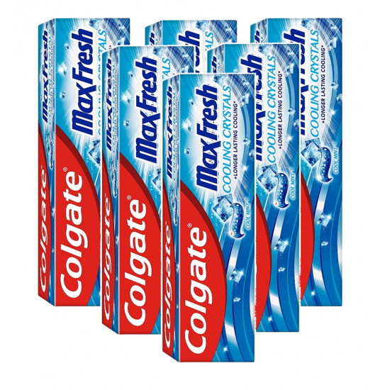 Pasta de dinti Colgate Max Fresh Cooling Crystals, 6 buc x 100 ml	