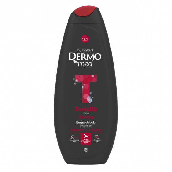 Dermomed Tonicita, gel de dus hidratant cu Ginseng, 750 ml