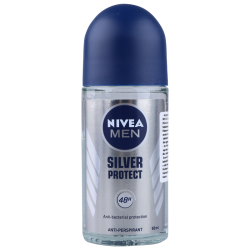 Nivea Silver Protect, antiperspirant roll-on barbati, 50 ml