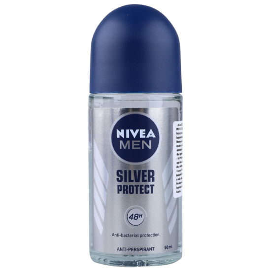 Nivea Silver Protect, antiperspirant roll-on barbati, 50 ml