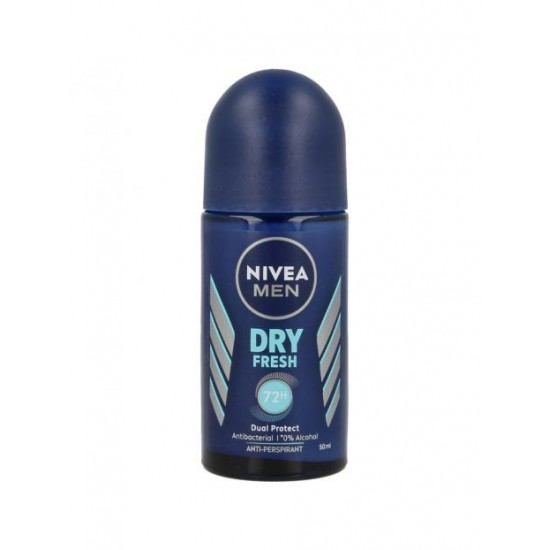 Nivea Men Dry Fresh, antiperspirant roll-on barbati, 72h protectie, 50 ml