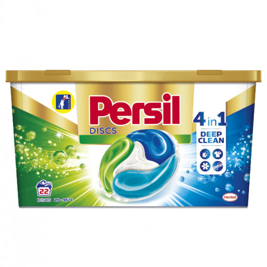 Persil Discs 4in1 White, detergent rufe automat, 22 capsule
