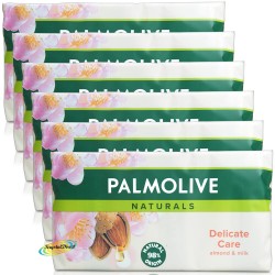 Palmolive Naturals Delicate Care, sapun solid cu extract de lapte si migdale, 6x90 gr