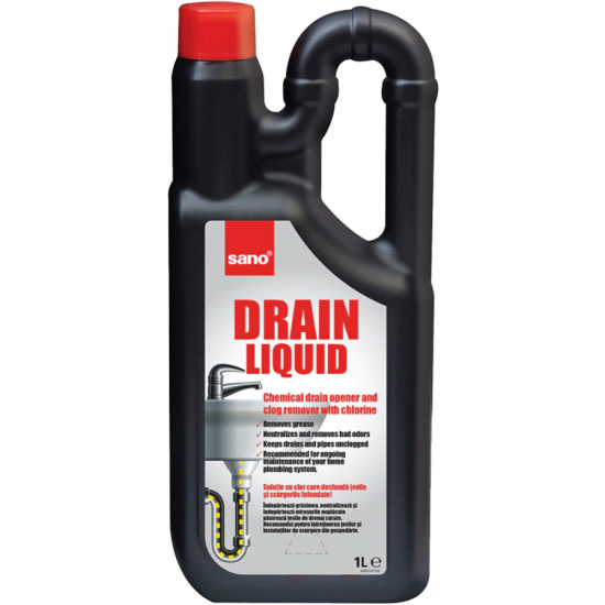 Sano Drain, solutie desfundat tevi, 1000 ml