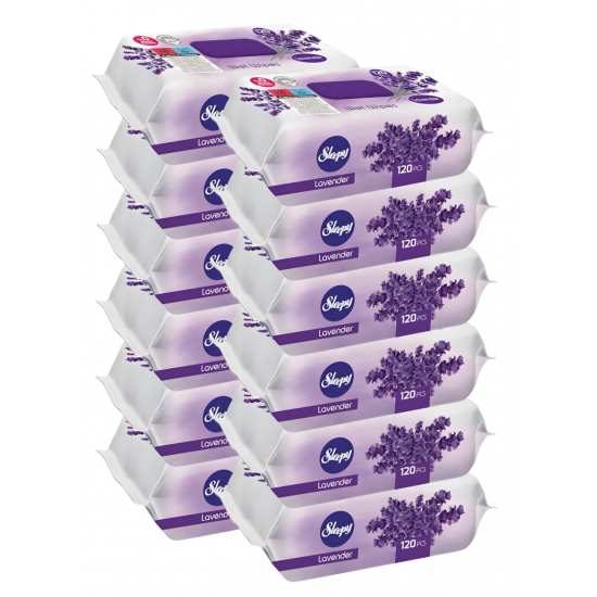 Sleepy Lavanda, servetele umede bebelusi, 12 pachete x 120, 1440 buc