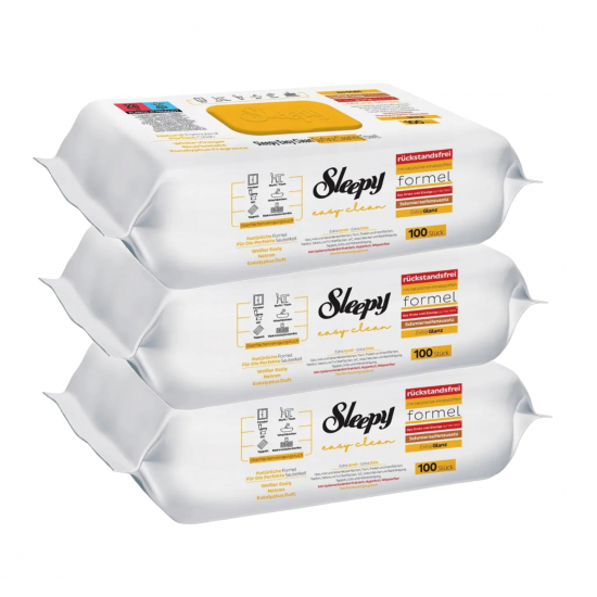 Sleepy Easy Clean Herbal Soap, servetele umede multisuprafete, 3x100, 300 buc